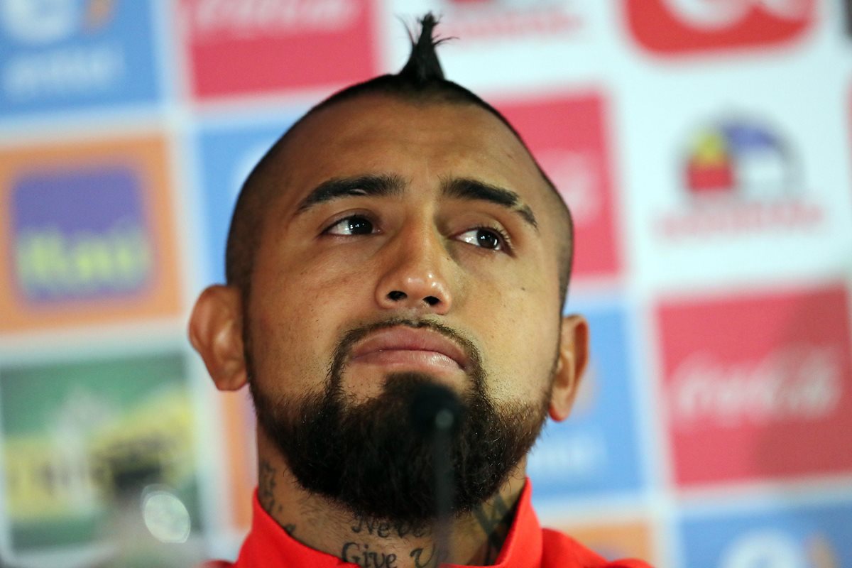 Arturo Vidal mostró su enojo luego de que fuera implicado en un nuevo escándalo en Chile. (Foto Prensa Libre: EFE)