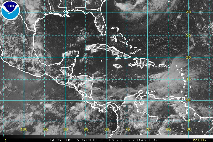 El país no está bajo el efecto de fenómenos climáticos por lo que el buen clima prevalecerá en las próximas horas. (Foto Prensa Libre: NOAA)