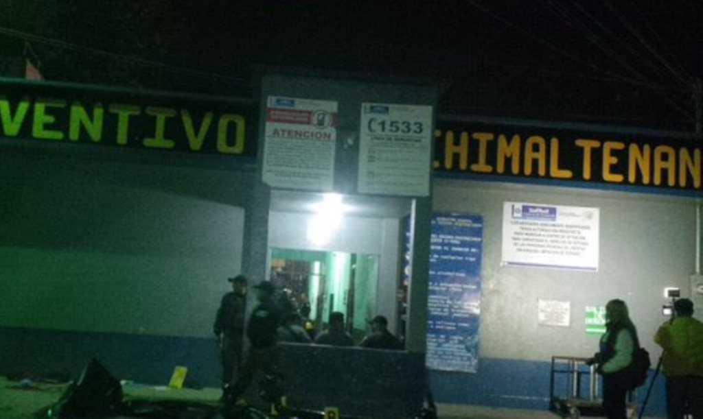 Prisión de Chimaltenango, donde ocurrió la riña. (Foto Prensa Libre: MinGob).