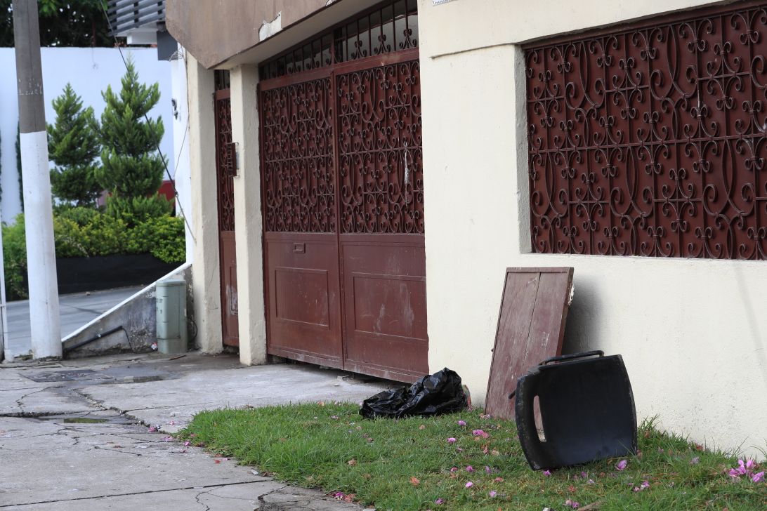 Los menores causaron algunos daños a las instalaciones del anexo. (Foto Prensa Libre: Estuardo Paredes)