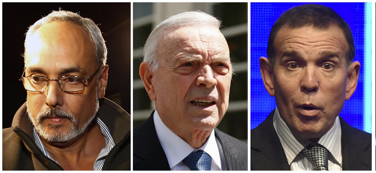 Los tres exdirigentes de la Conmebol: Manuel Burga, José María Marín y Juan Ángel Napout se someterán a juicio en Nueva York. (Foto Presa Libre: AFP)