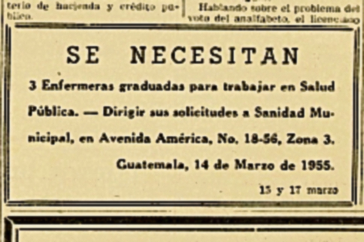Anuncio de  Salud Pública, del 15 de marzo de 1955 (Foto: Hemeroteca PL)