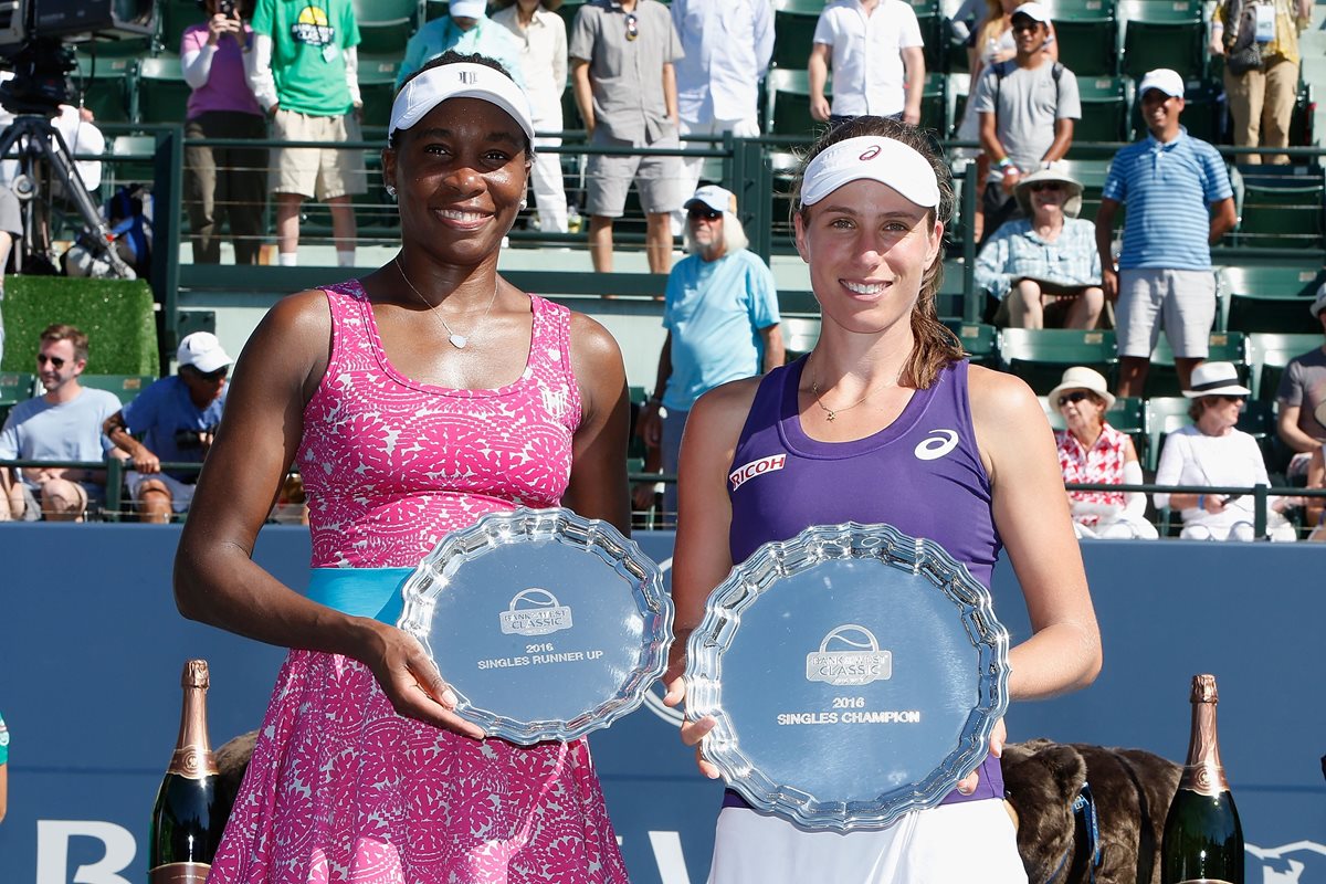 La estadounidense Venus Williams, se colocó este lunes en el puesto número seis del ránking femenino de tenis al rebasar a la bielorrusa Victoria Azarenka. (Foto Prensa Libre: AFP)