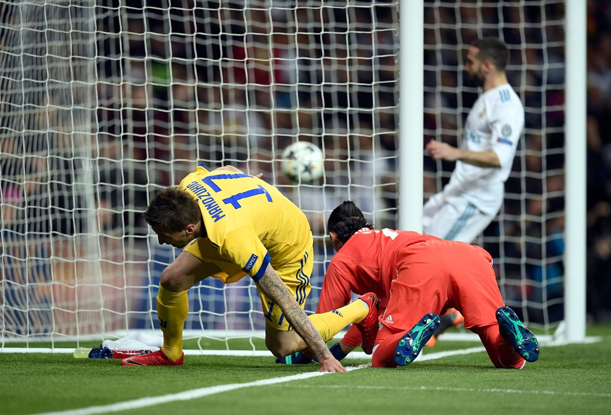 La pelota está en el fondo en el 1-0 de la Juventus.