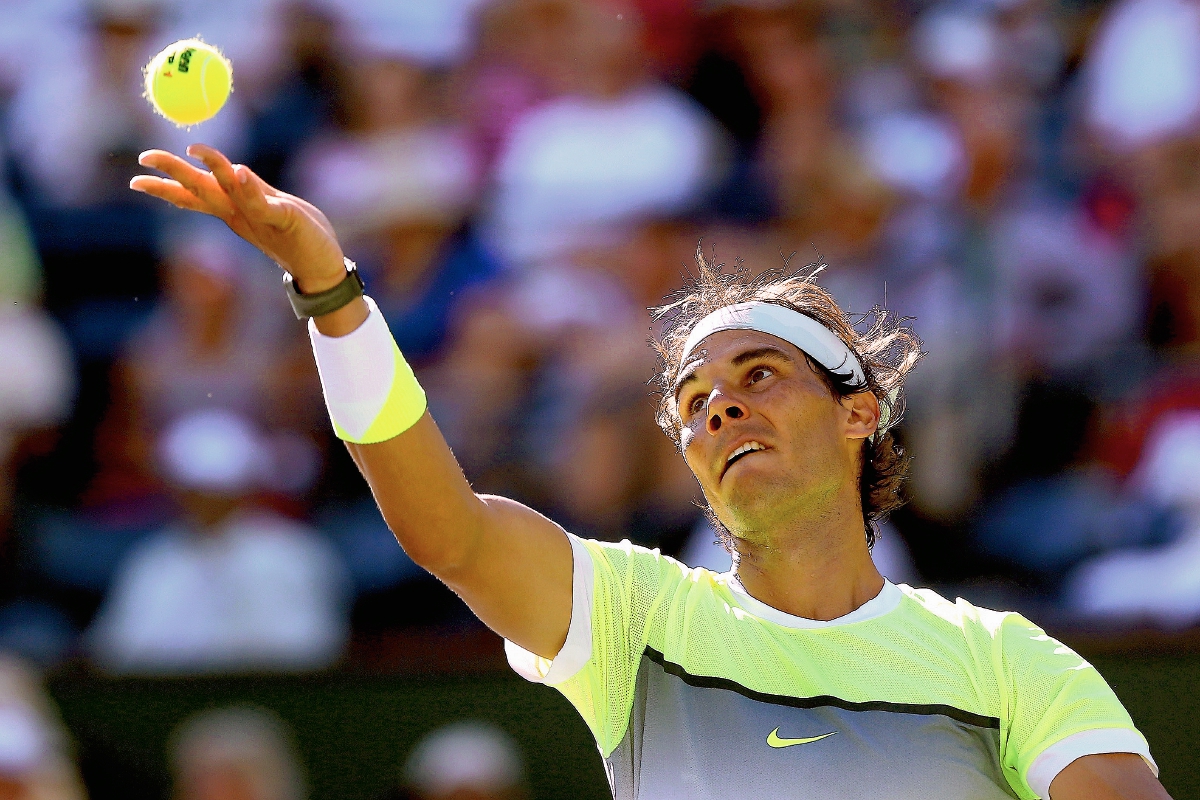 Rafael Nadal se prepara para disputar el Torneo de Miami. (Foto Prensa Libre: AFP).