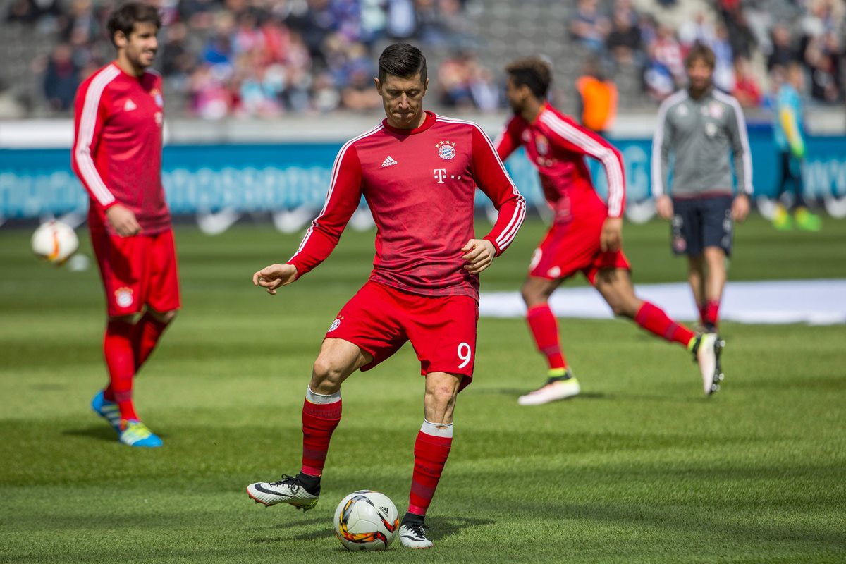 El polaco Robert Lewandowski analizó el partido del miércoles contra el Atlético de Madrid. (Foto Prensa Libre: AFP)