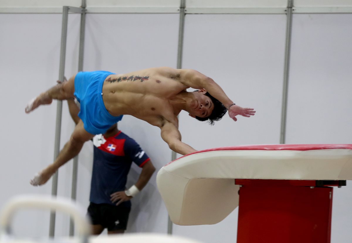 Jorge Vega, durante la práctica de este miércoles, en Barranquilla. (Foto Prensa Libre: Carlos Vicente)