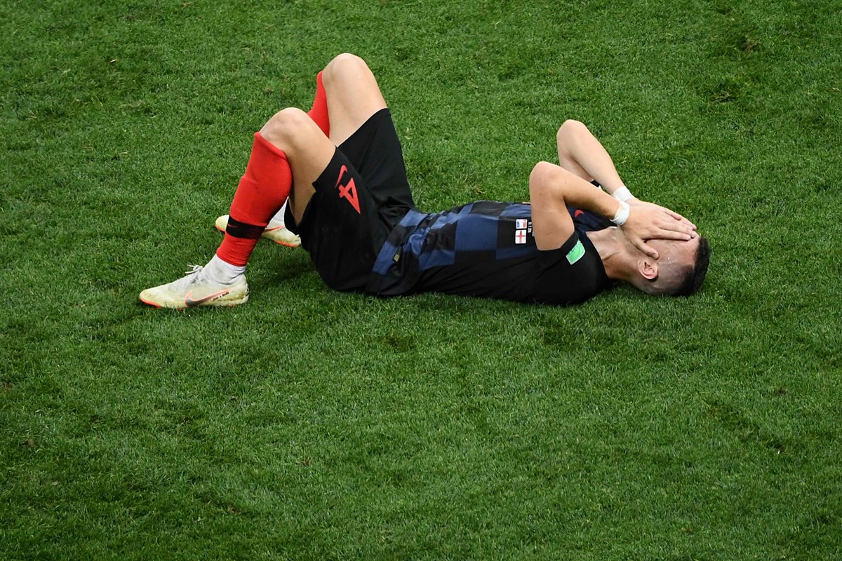 Ivan Perisic es la gran duda en la final del Mundial de Rusia 2018. (Foto Prensa Libre: AFP)