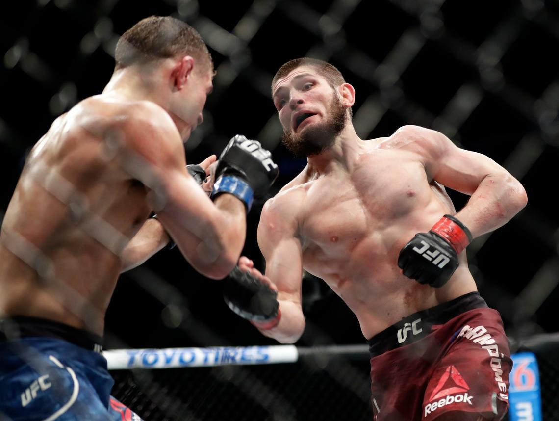 Nurmagomedov asegura que Salah solo lo detendrán si le impiden ingresar a Rusia. (Foto Prensa Libre: AP)