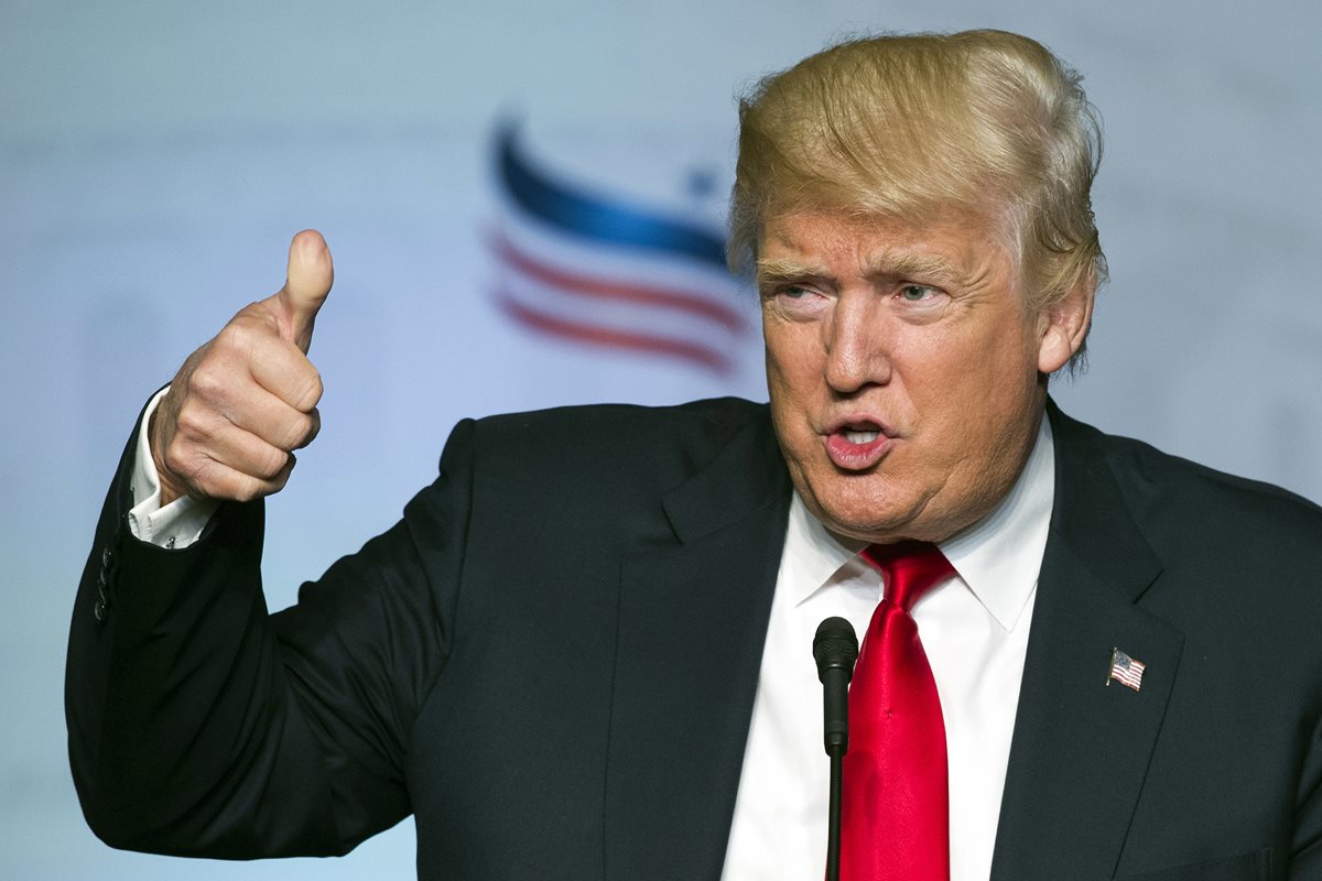 Donald Trump, virtual candidato a la presidencia de EE. UU. por el Partido Republicano. (Foto Prensa Libre: AP).