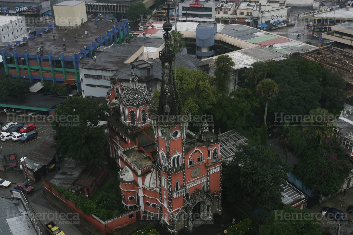 Vista aérea del Santuario de Nuestra Señora de las Angustias. (Foto: Hemeroteca PL)