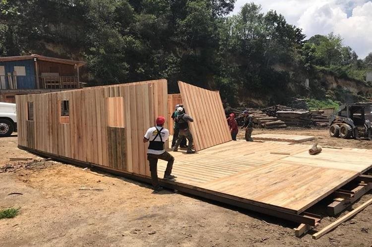 Los módulos serán construidos por voluntarios. (Foto Prensa Libre: Techo)