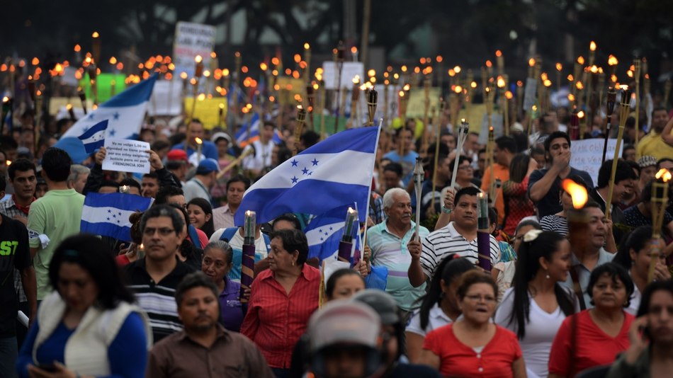 Protestas en Honduras contra la corrupción. (Foto: Hemeroteca PL)