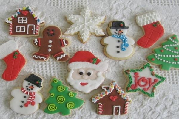 Las galletas decoradas de Navidad no pueden faltar en las mesas guatemaltecas. (Foto Prensa Libre: Archivo)