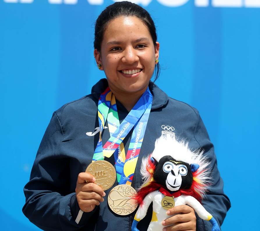 En una emocionante competencia, la tiradora nacional Polymaría Velásquez ganó su primera medalla de oro individual en la prueba de 50 metros rifle tendido.