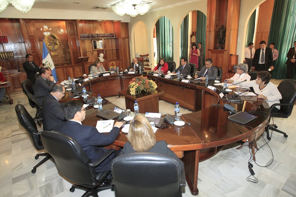 El pleno de magistrados no elegió al presidente de la Corte Suprema de Justicia.(Foto Prensa Libre: Álvaro Interiano)