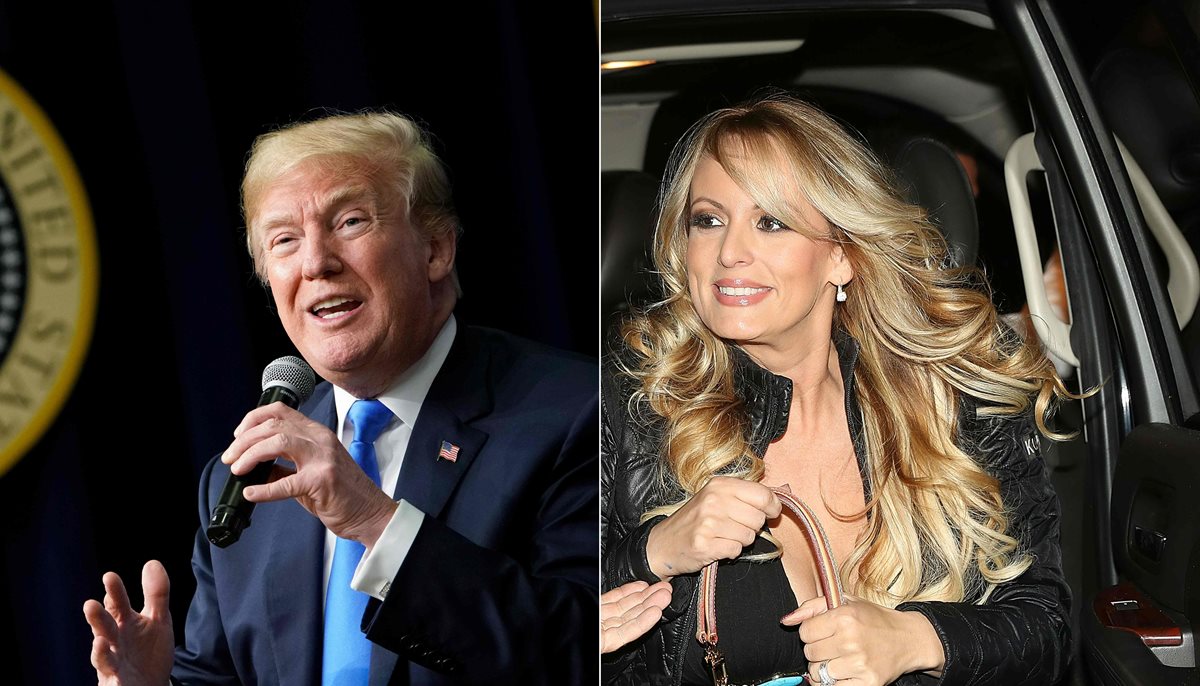 La actriz porno mantiene que tuvo relaciones con Trump en 2006. (Foto Prensa Libre: AFP)