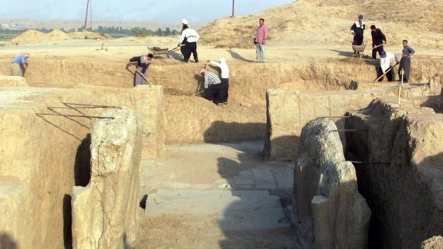 Las excavaciones en Nimrud comenzaron a mediados del siglo XIX y continuaron hasta 1992. GETTY IMAGES