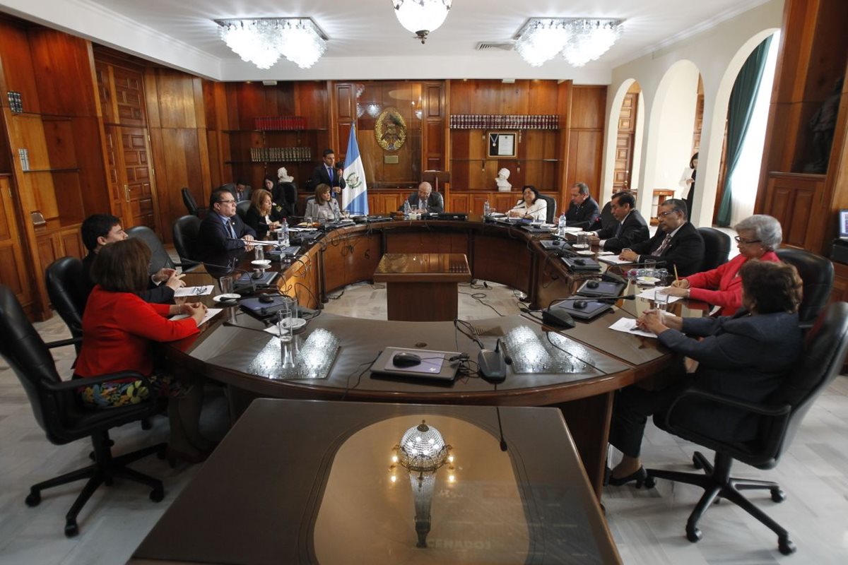 Pleno de magistrados de la CSJ para elegir presidente de ese organismo. (Foto: Paulo Raquec)