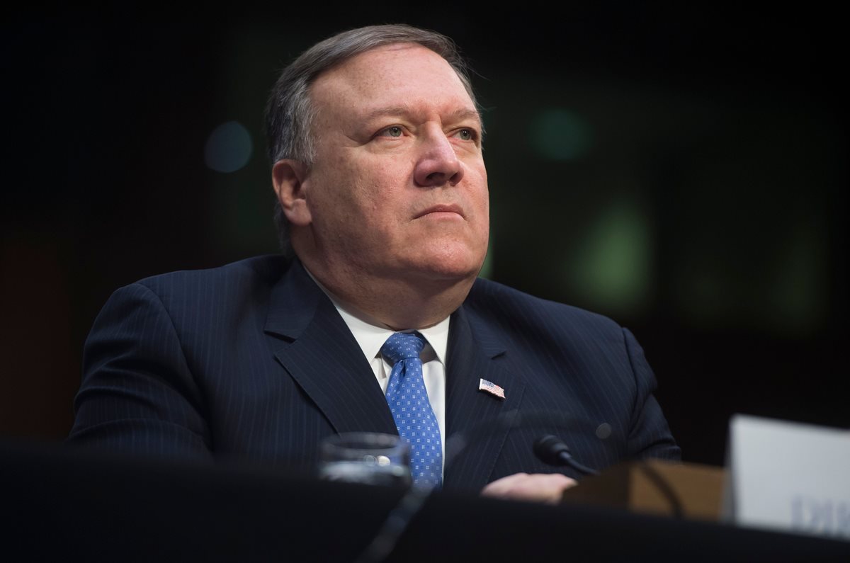 Mike Pompeo es el nuevo secretario de Estado nombrado por el presidente Donald Trump. (Foto Prensa Libre: AFP)