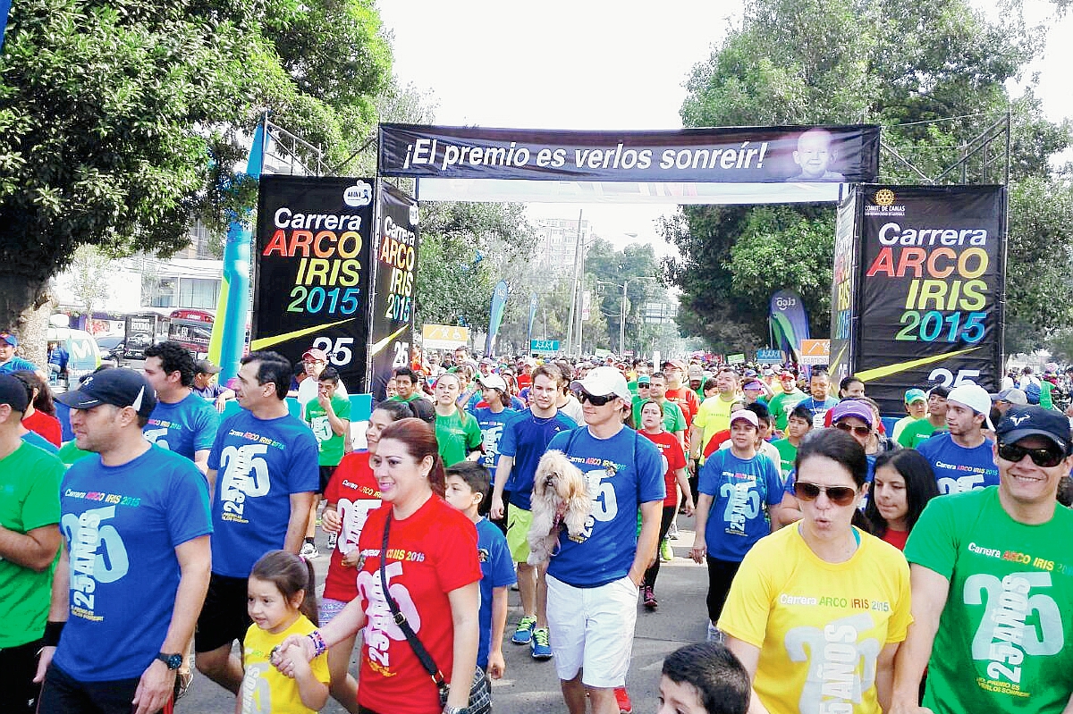 Carrera Arco Iris, en su 25 edición. (Foto Prensa LIbre: Edwin Bercián)