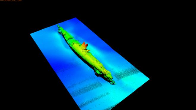 Un monstruo marino, dijeron sus tripulantes, fue el responsable del naufragio del submarino alemán UB-85 en el Mar de Irlanda. (SCOTTISH POWER)