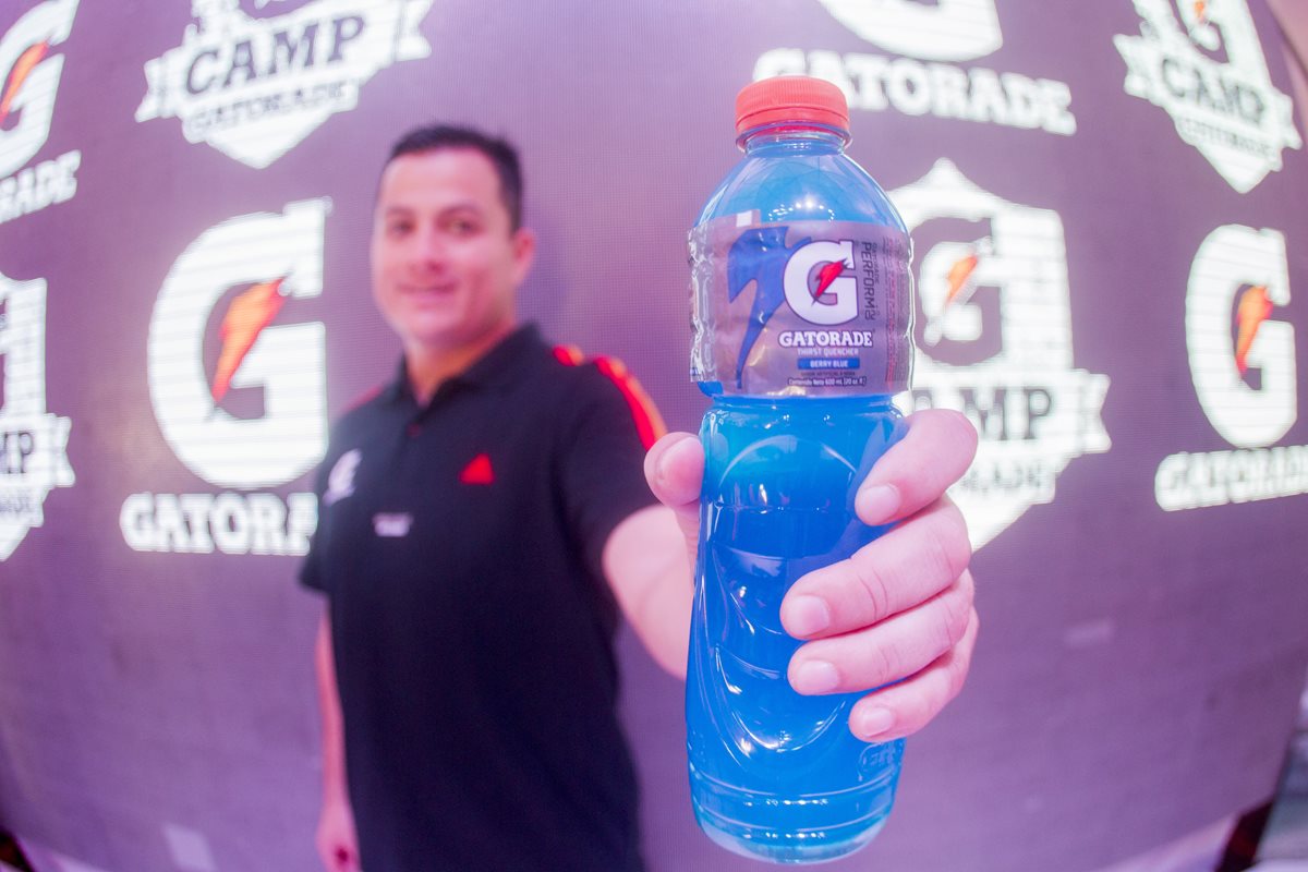 Lanzamiento de la nueva bebida Gatorade Berry Blue (Foto Prensa Libre: Norvin Mendoza)