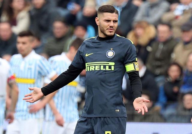 Mauro Icardi, durante el partido entre Inter y SPAL, en la Serie A. (Foto Prensa Libre: EFE)