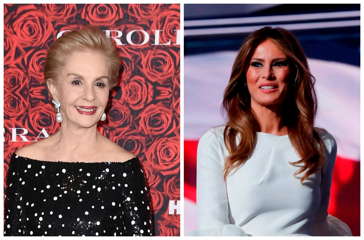 Carolina Herrera, quien fue reconocida por sus 35 años de trayectoria en el mundo de la moda, no descarta diseñar para la futura primera dama de Estados Unidos. (Foto Prensa Libre: AFP)