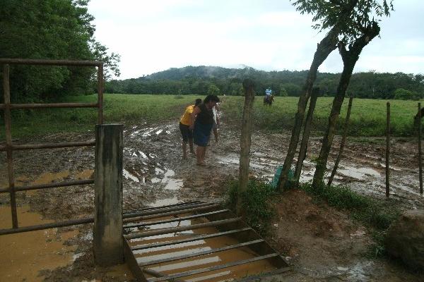 Parte del camino pasa por una finca privada.