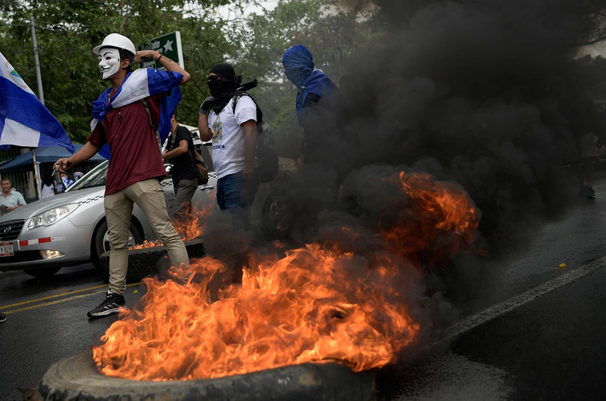 Más de 400 personas han muerto en las calles durante la represión del régimen de Ortega sobra la sociedad nicaragüense. (Foto Prensa LIbre: AFP)