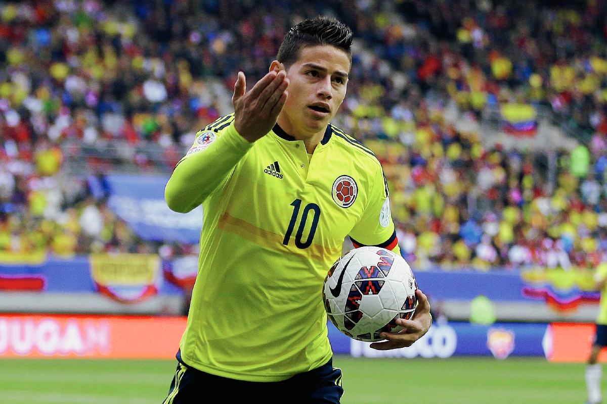 James Rodríguez es uno de los jugadores en los que Colombia confía para derrotar a Argentina. (Foto Prensa Libre: AP)