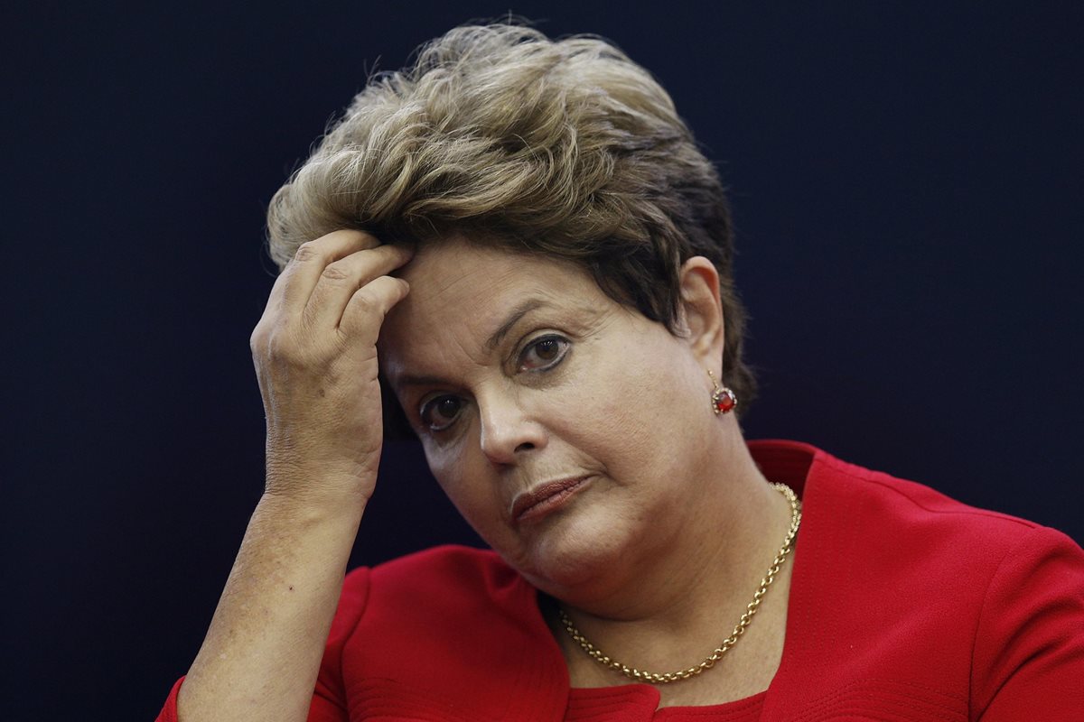 Dilma Rousseff suspendida presidenta, el Senado vota a favor de su destitución. (Foto Prensa Libre: AFP)