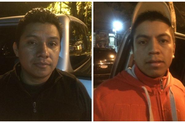 Agentes arrestados por supuesto robo de dólares. (Foto Prensa Libre: PNC)<br _mce_bogus="1"/>