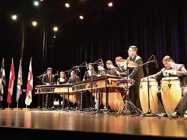 la marimba de Conciertos de Bellas Artes participará en el Festival de las Culturas que se celebrará a partir de hoy y mañana en Sololá. (Foto Prensa Libre Cortesía: MCD)