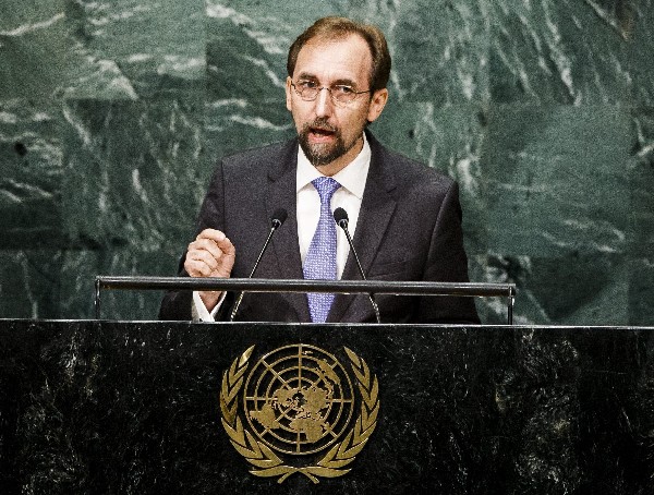 Zeid Ra'ad Al Hussein, alto comisionado de Naciones Unidas para los Derechos Humanos. (Foto Prensa Libre: EFE)