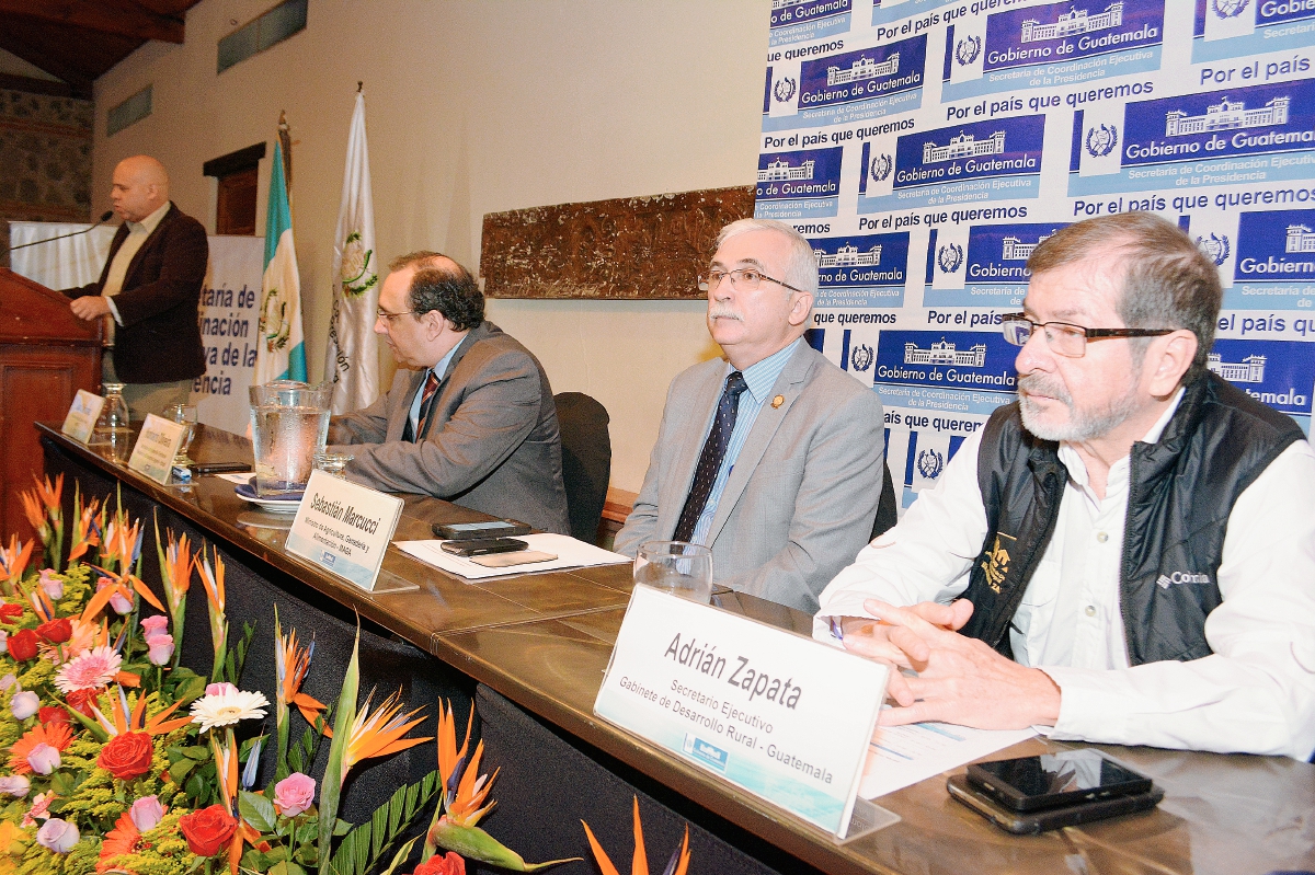 Autoridades del MAGA, UNICEF, Guatemala y del Ministerio de Desarrollo Agrario de Brasil participaron en el taller sobre desarrollo rural. (Foto Prensa Libre: Cortesía Maga)