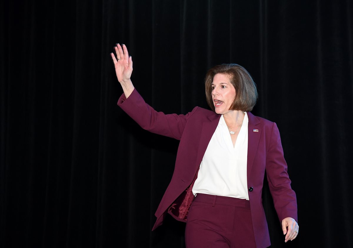 Catherine Cortez Masto será la primera senadora de origen latino en EE. UU. (Foto Prensa Libre: AFP).