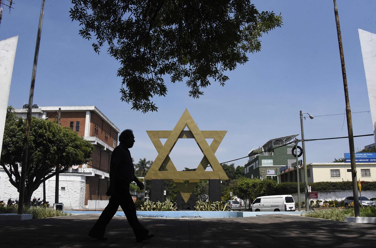 La plaza de Israel ubicada en la ciudad de Guatemala. (AFP).