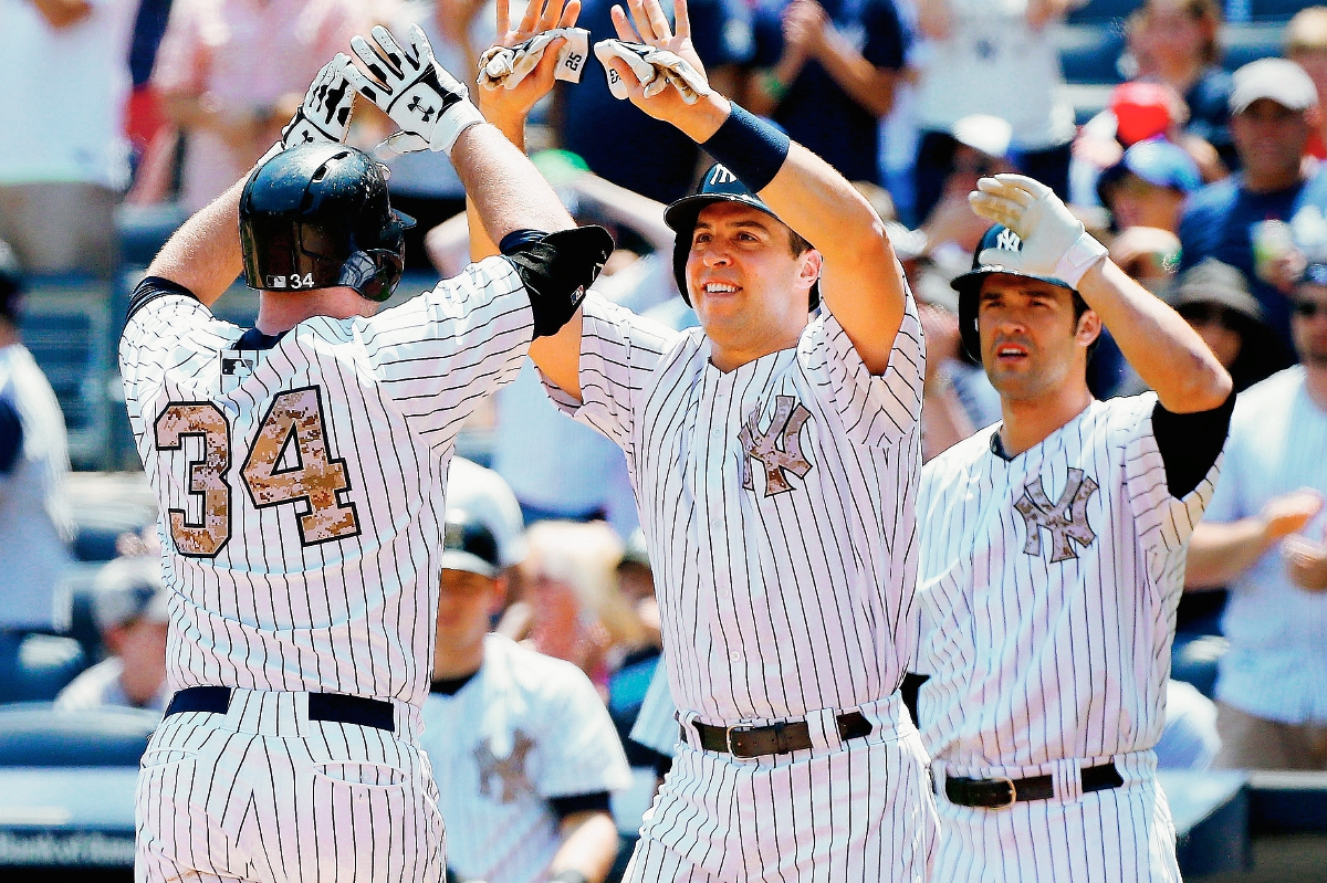 Así celebró el triunfo el equipo de la Gran Manzana. (Foto Prensa Libre: AFP)