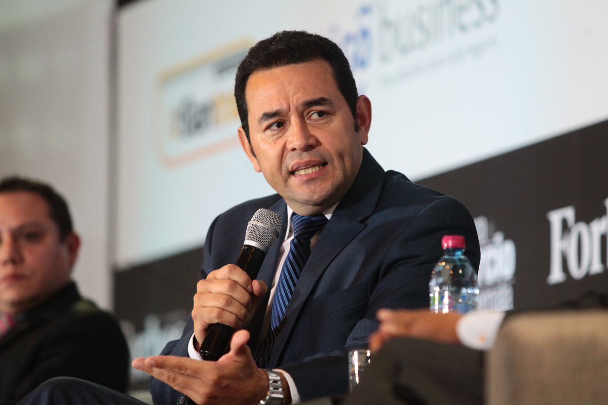 El presidente Jimmy Morales. (Foto Prensa Libre: Hemeroteca PL).