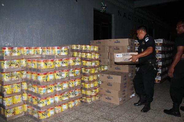 Camión también  transportaba leche.