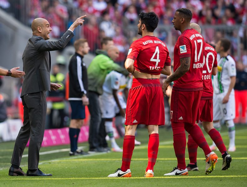 Guardiola se enfocó más en el partido crucial de Champions frente al Atlético de Madrid, el martes. (Foto Prensa Libre: EFE)