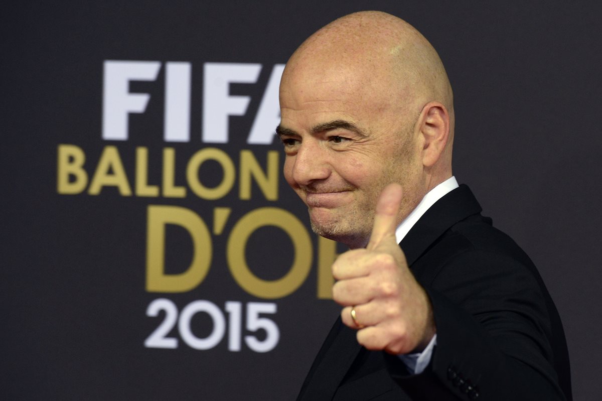 Gianni Infantino declaró US$ 542.000 en respaldo financiero de la Uefa a su campaña por la presidencia de la Fifa. (Foto Prensa Libre: AFP)