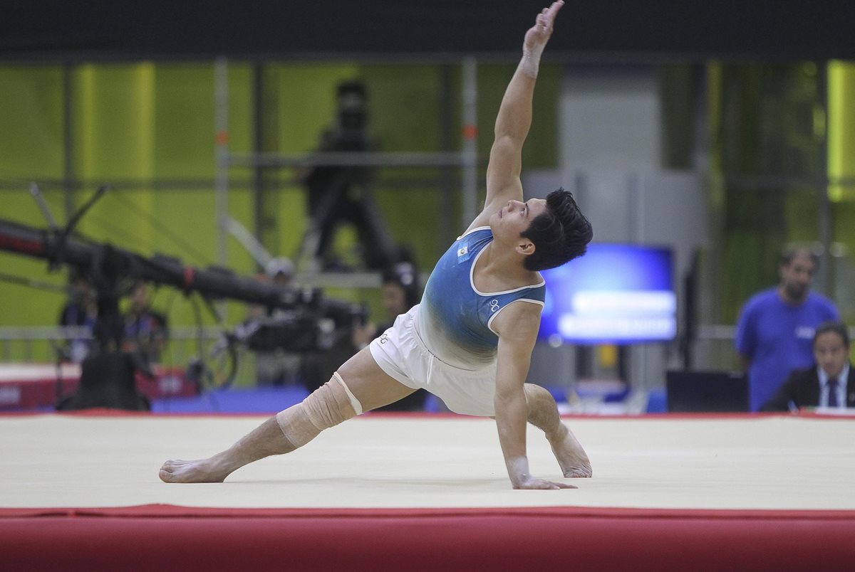 Jorge Vega sumó su segundo oro en piso, en Juegos Centroamericanos y del Caribe (Veracruz 2014 y Barranquilla 2018). (Foto Prensa Libre: Cortesía ACD)