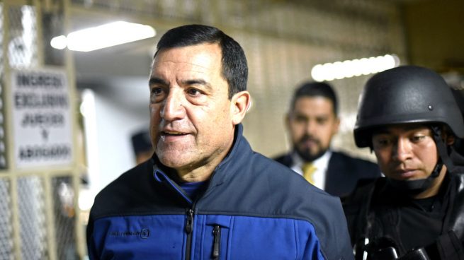 El exministro de Defensa, Williams Mansilla, el día de su captura. (Foto Prensa Libre: archivo)