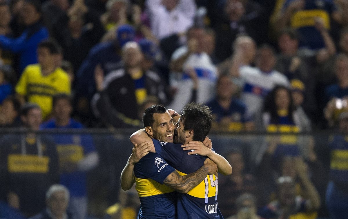 Carlos Tevez es uno de los referentes de Boca Juniors. (Foto Prensa Libre: AFP).