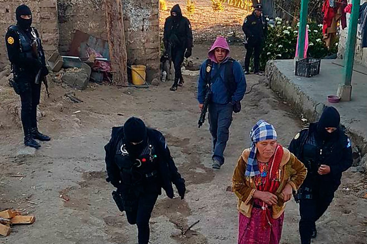 Las capturas se llevaron a cabo en la comunidad Pavitzalán, Ixchiguán, San Marcos. (Foto Prensa Libre: Whitmer Barrera)