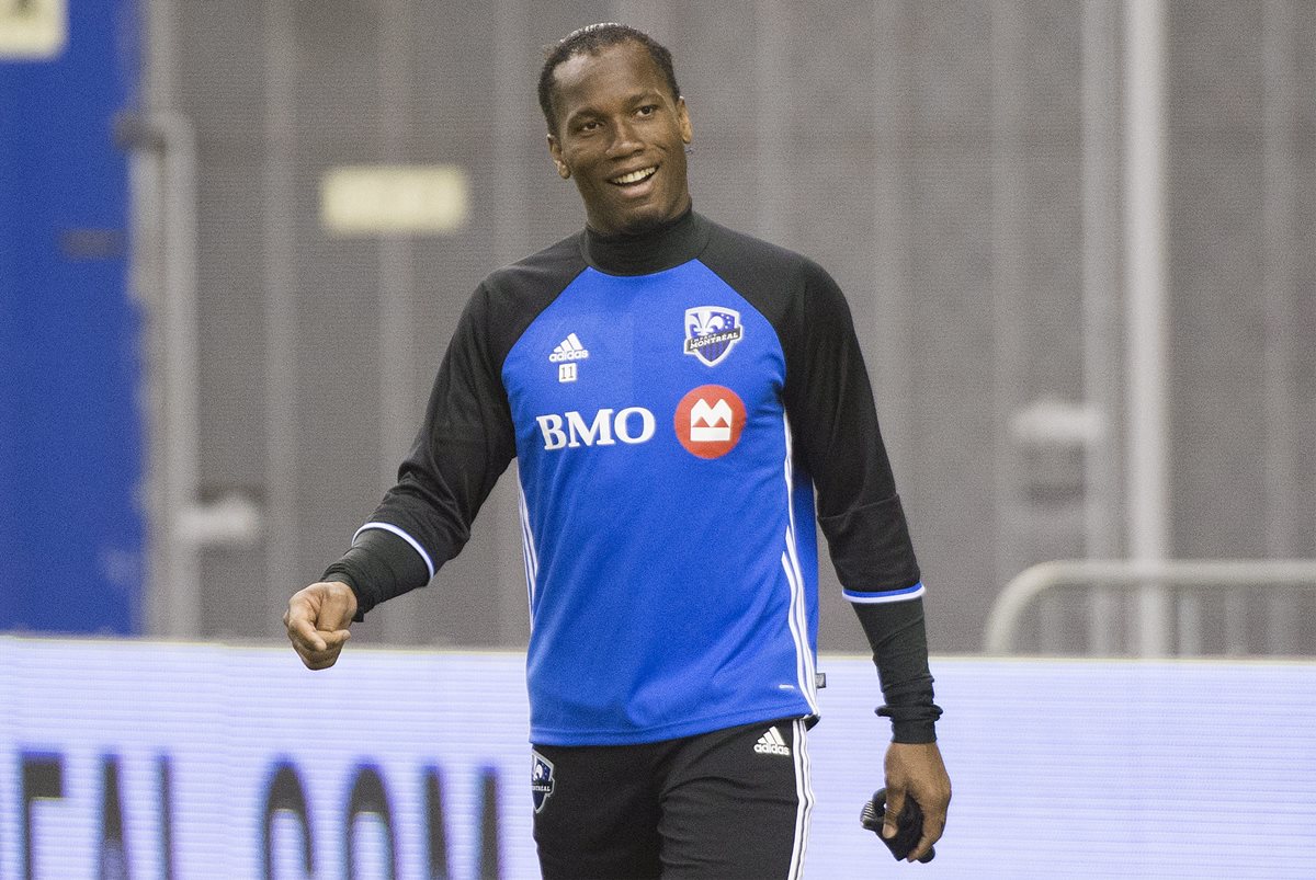 Didier Drogba padece de una lesión de menisco y su participación con el Impact de Montreal, es duda. (Foto Prensa Libre: AFP).