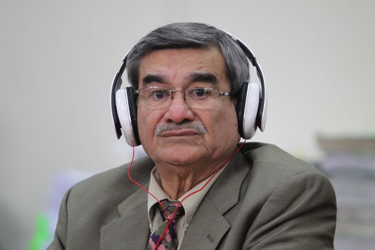 José Rodríguez Sánchez durante la audiencia de reinicio de juicio por genocidio. (Foto Prensa Libre: Érick Ávila)